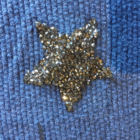 Denim blue sweater with ⭐️ - Picture 3 of 8
